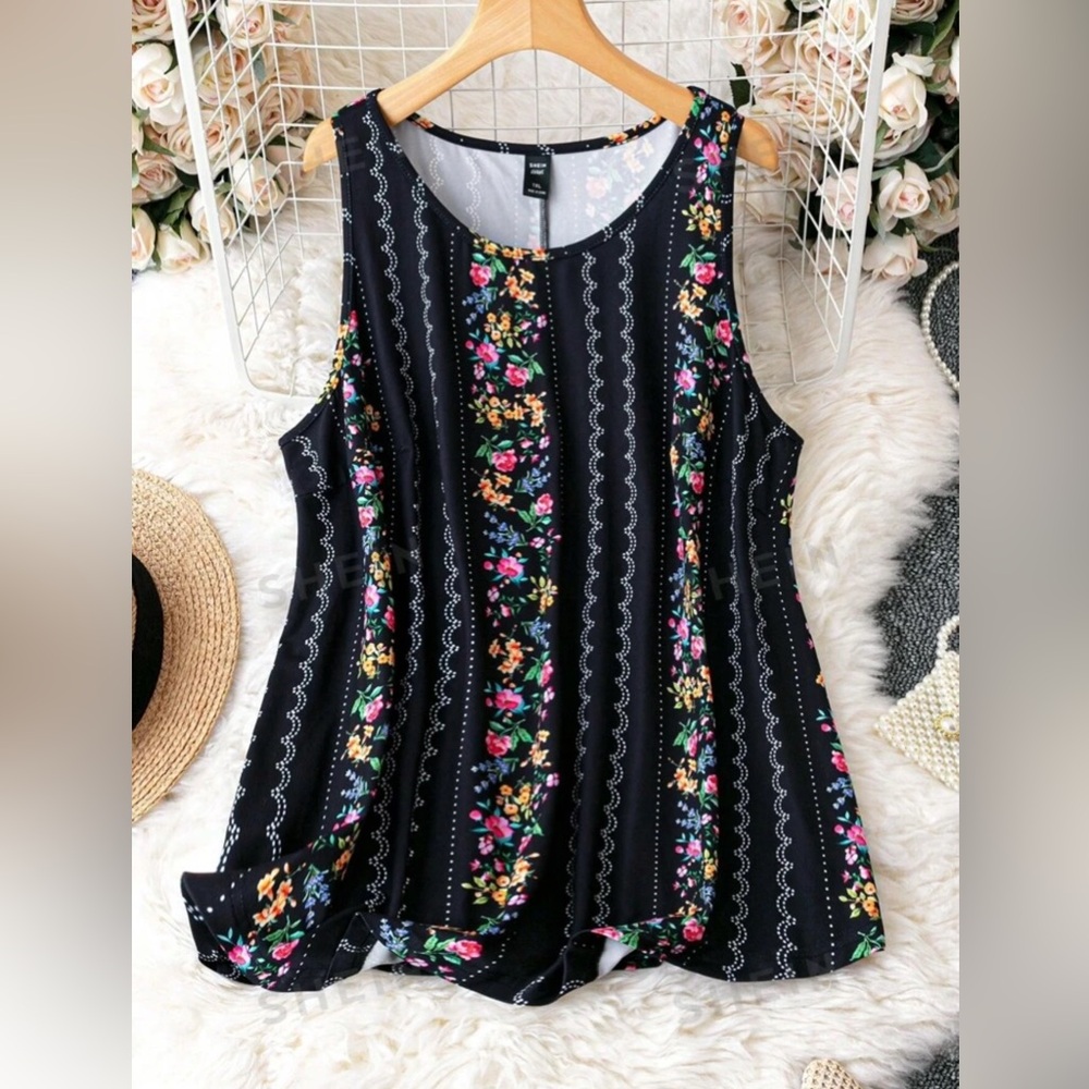 Floral Print Tank Top
